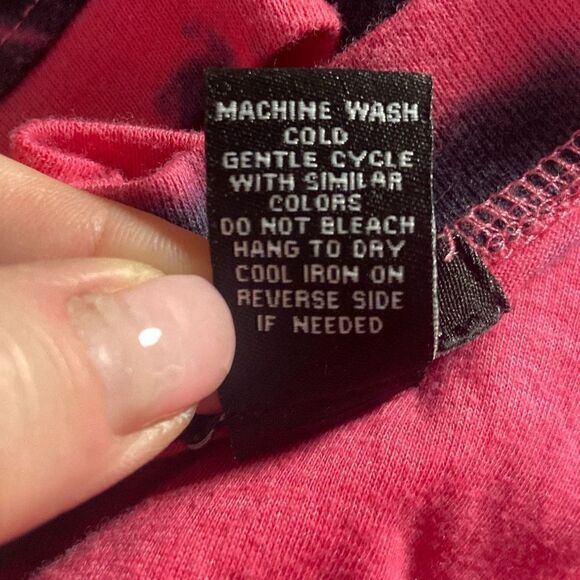 Lot of 2 Rue 21 Tops Junior Girls Sz Medium Pink Navy Good Vibes & Solid Black - Picture 6 of 10